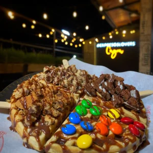 Waffle Con Topping